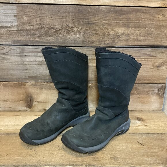 MERRELL Black Suede Snow Boots - Picture 2 of 3